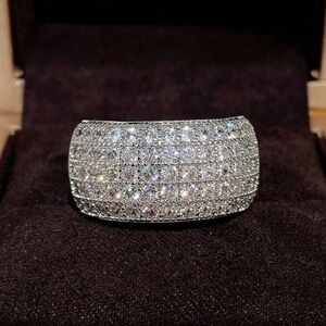 PEARL BRIDAL WEDDING RING ENGAGEMENT RING